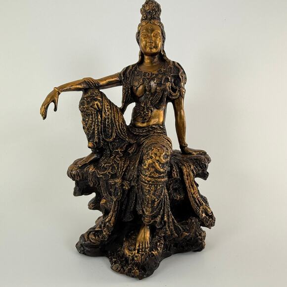 Avalokiteshwara Bodhisattva of Compassion Statue Kwan Yin Gandhara Buddha 10" - Picture 1 of 6
